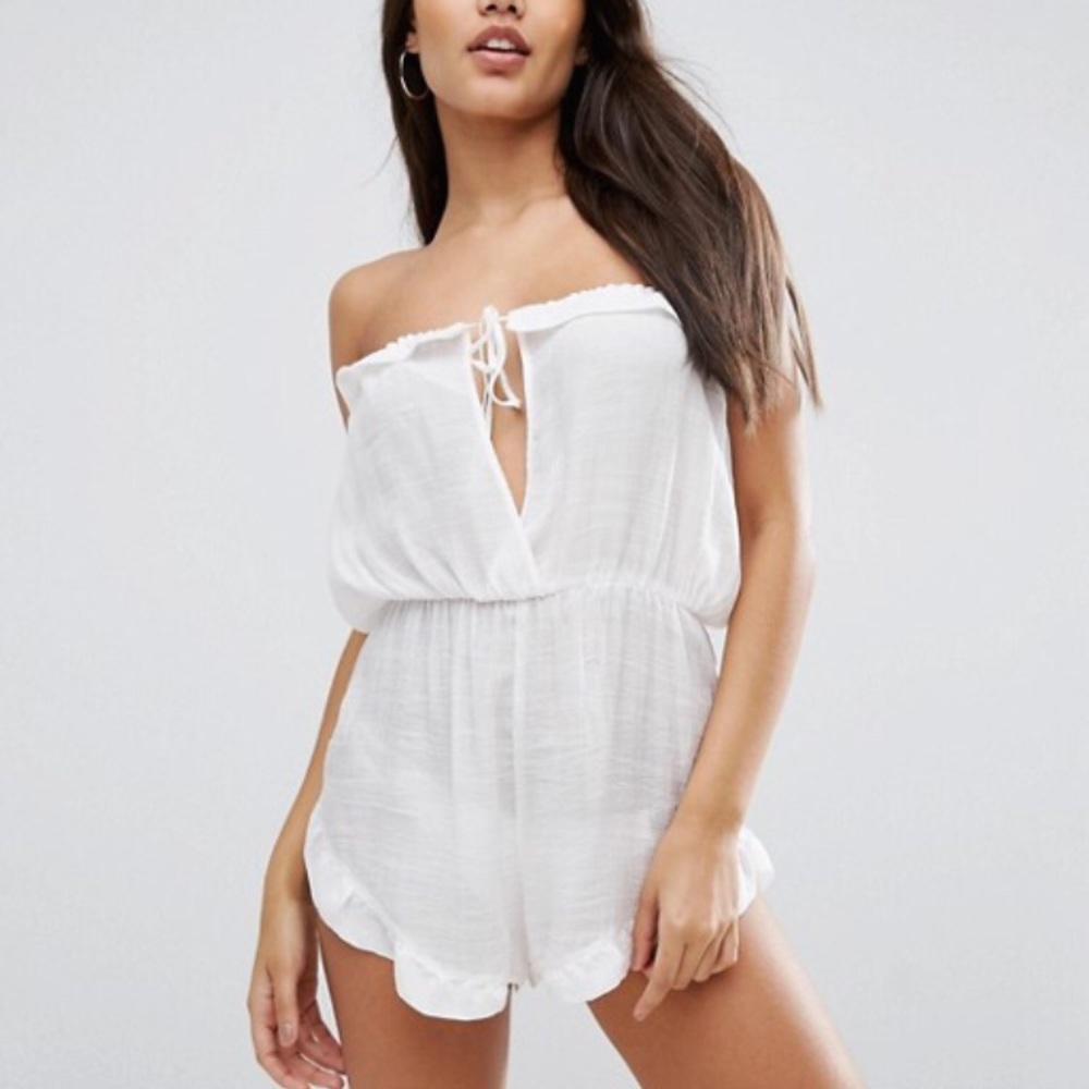 ASOS bandeau beach romper